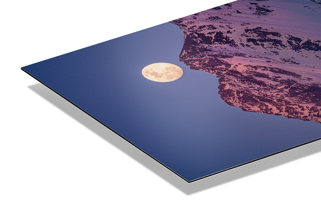 Full Moon Rising Over Mährenhorn | Original Print