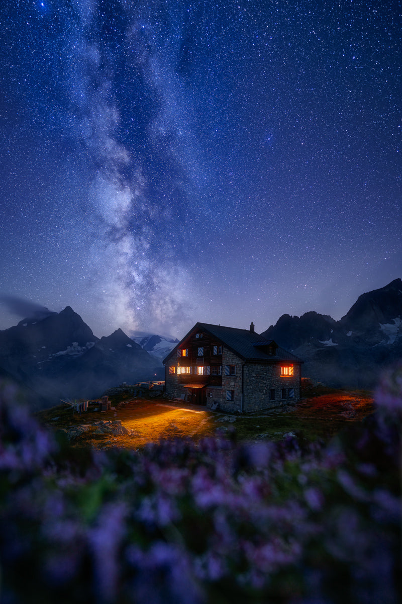 Sustlihütte SAC und Milchstrasse | Original Print