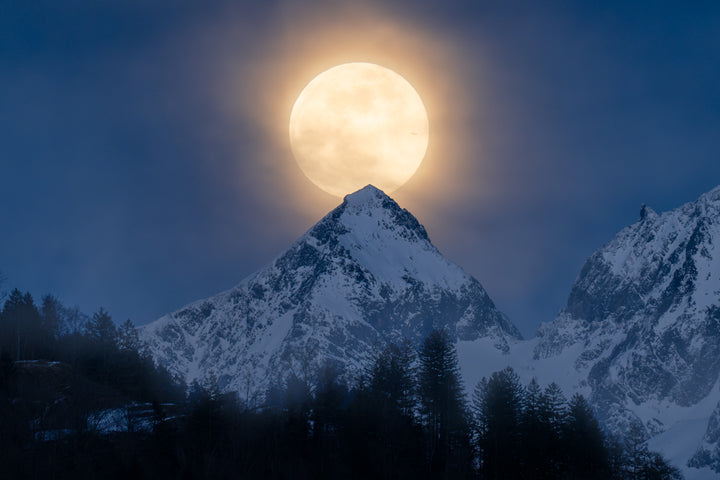 The February Full Moon Over Grassen 2 | Original Print