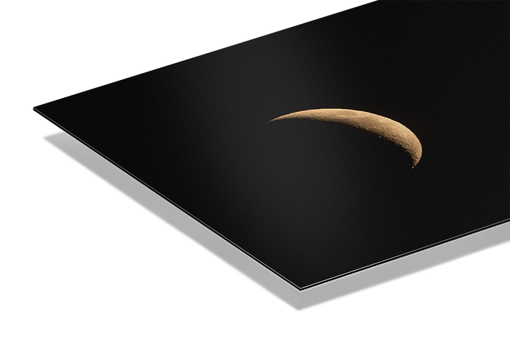 Crescent Moon On Dark Sky | Original Print
