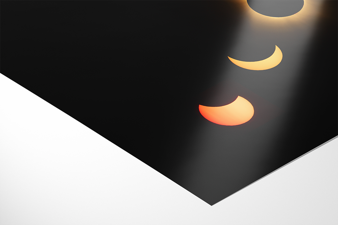 Solar Eclipse Phases, August 12, 2026 (Diagonal Alignment) | Original Print