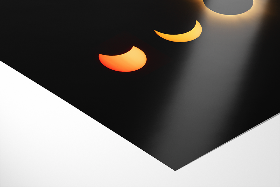 Sonnenfinsternis-Phasen, 12. August 2026 (Vertikale Anordnung) | Original Print