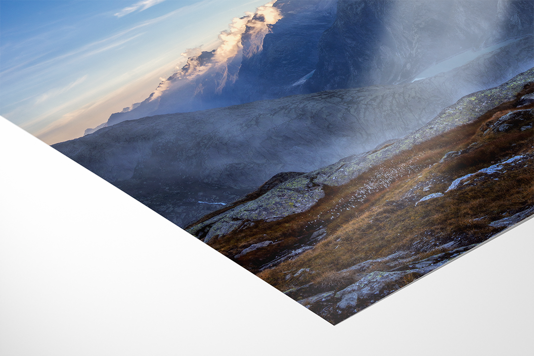 Grimselsee Fall Foggy Valley | Original Print