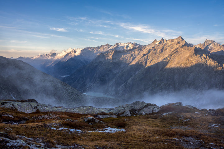 Grimselsee Fall Foggy Valley | Original Print
