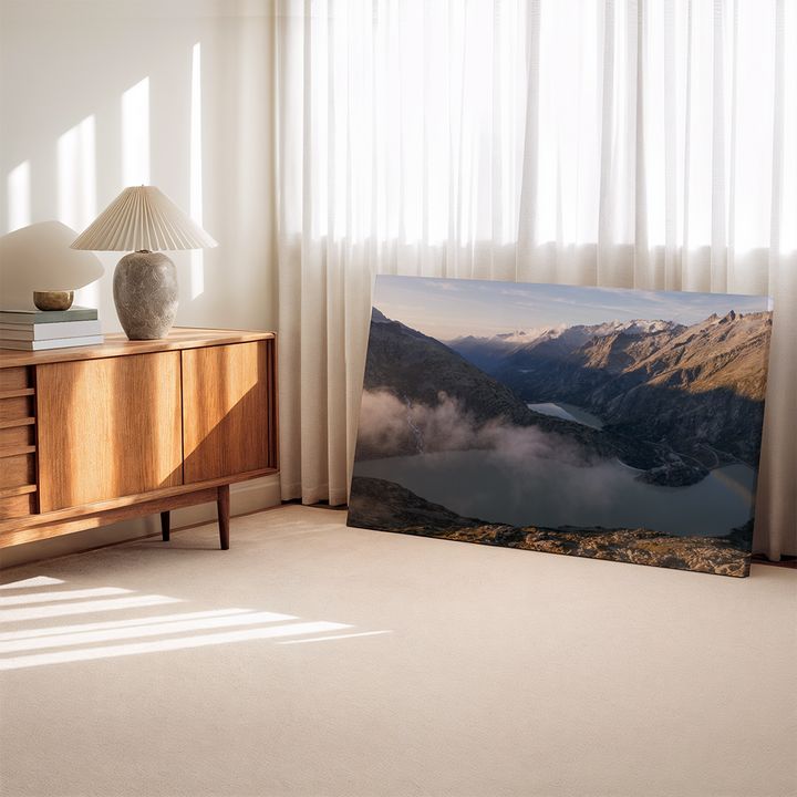 Grimselsee And Valley From Grimselpass | Original Print