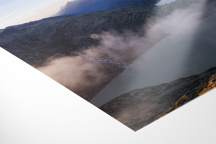 Grimselsee And Valley From Grimselpass | Original Print