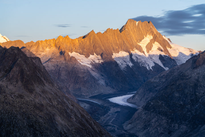 Lauteraarhorn And Glacier | Original Print