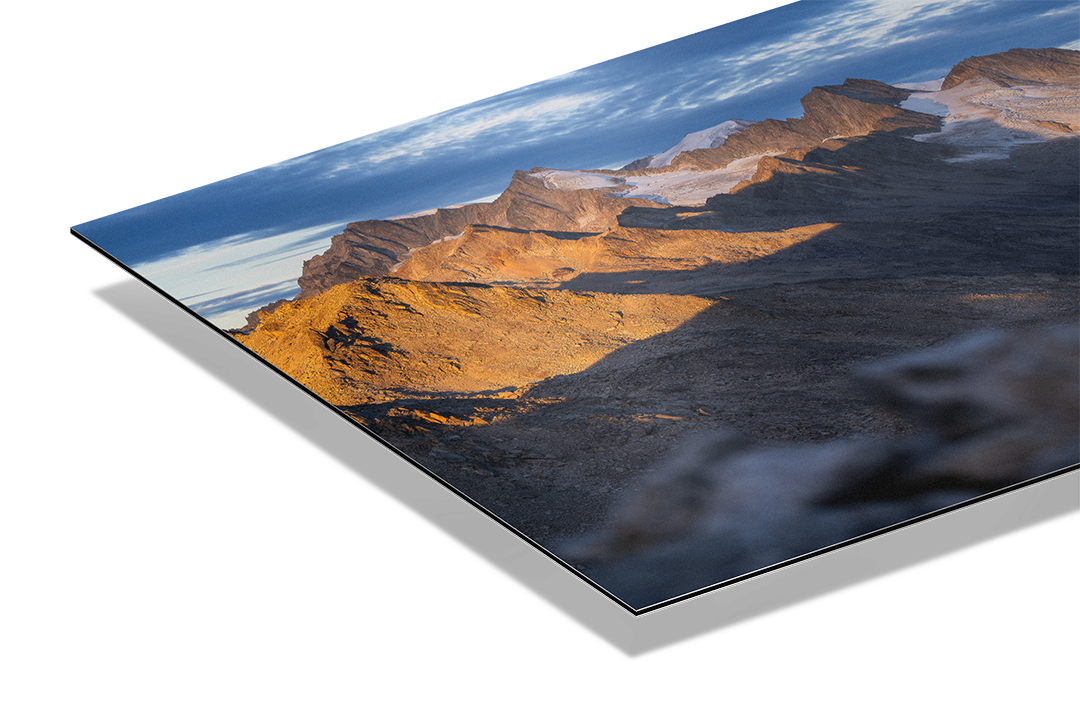 Oberaar Mountain Range And Glacier | Original Print