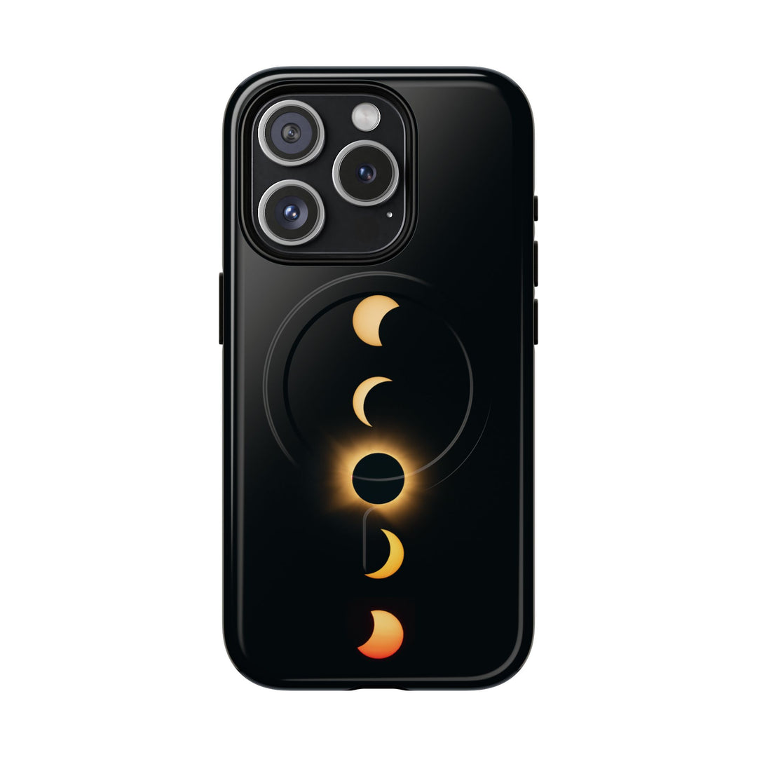 Sonnenfinsternis-Phasen, 12. August 2026 | Robuste Magnet-Handyhülle