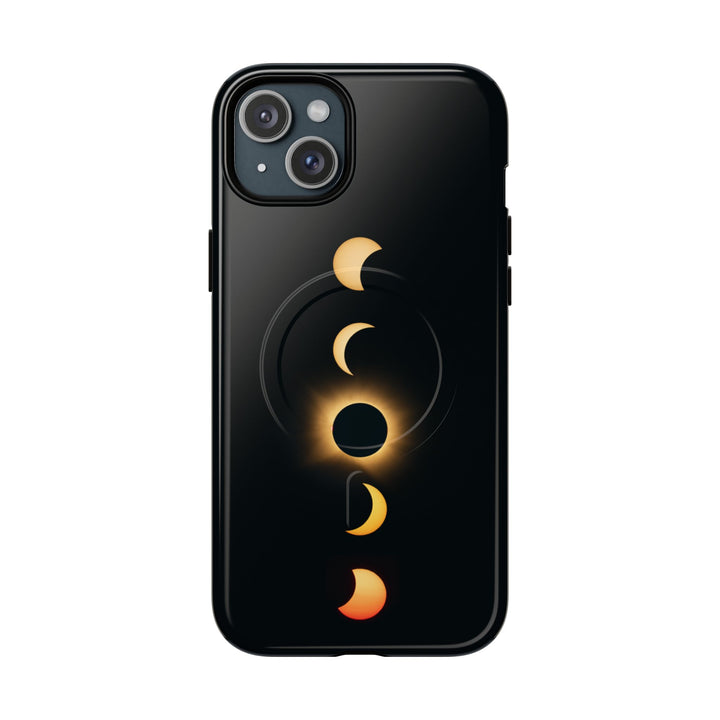 Sonnenfinsternis-Phasen, 12. August 2026 | Robuste Magnet-Handyhülle