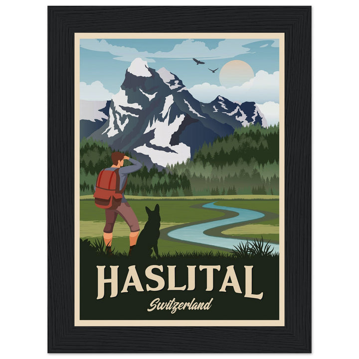 DEVOTION VT | Vintage travel poster - Museum-Quality Wooden Framed Poster
