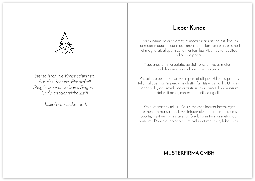 Aletsch Gletscher | Personalisierte Weihnachtskarte (10er-Pack)