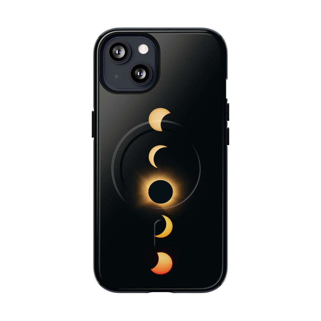 Sonnenfinsternis-Phasen, 12. August 2026 | Robuste Magnet-Handyhülle