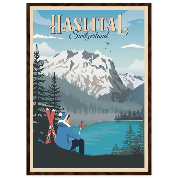 MASQUERADE VT | Vintage travel poster - Museum-Quality Wooden Framed Poster