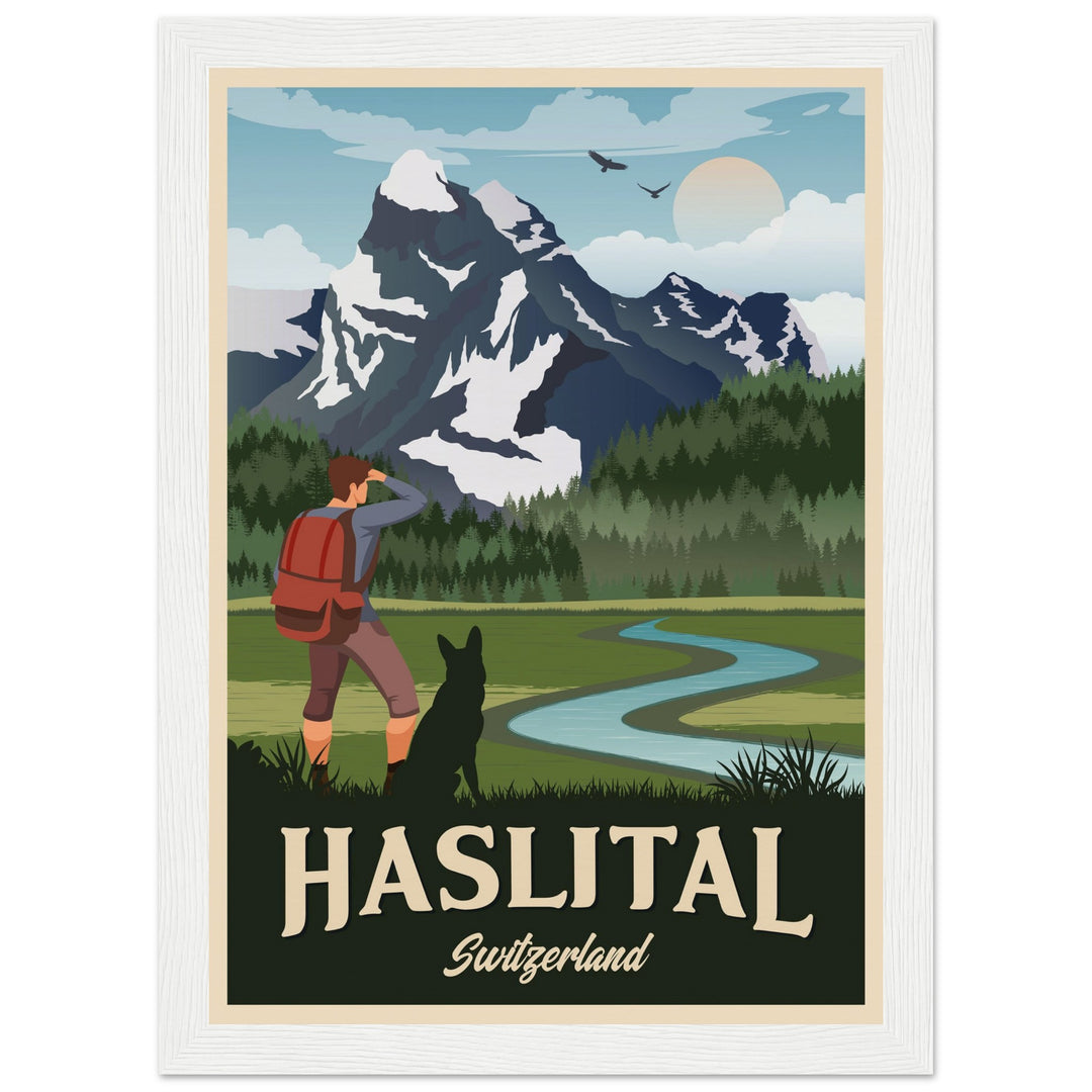 DEVOTION VT | Vintage travel poster - Museum-Quality Wooden Framed Poster
