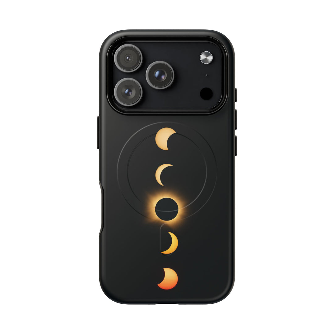Sonnenfinsternis-Phasen, 12. August 2026 | Robuste Magnet-Handyhülle