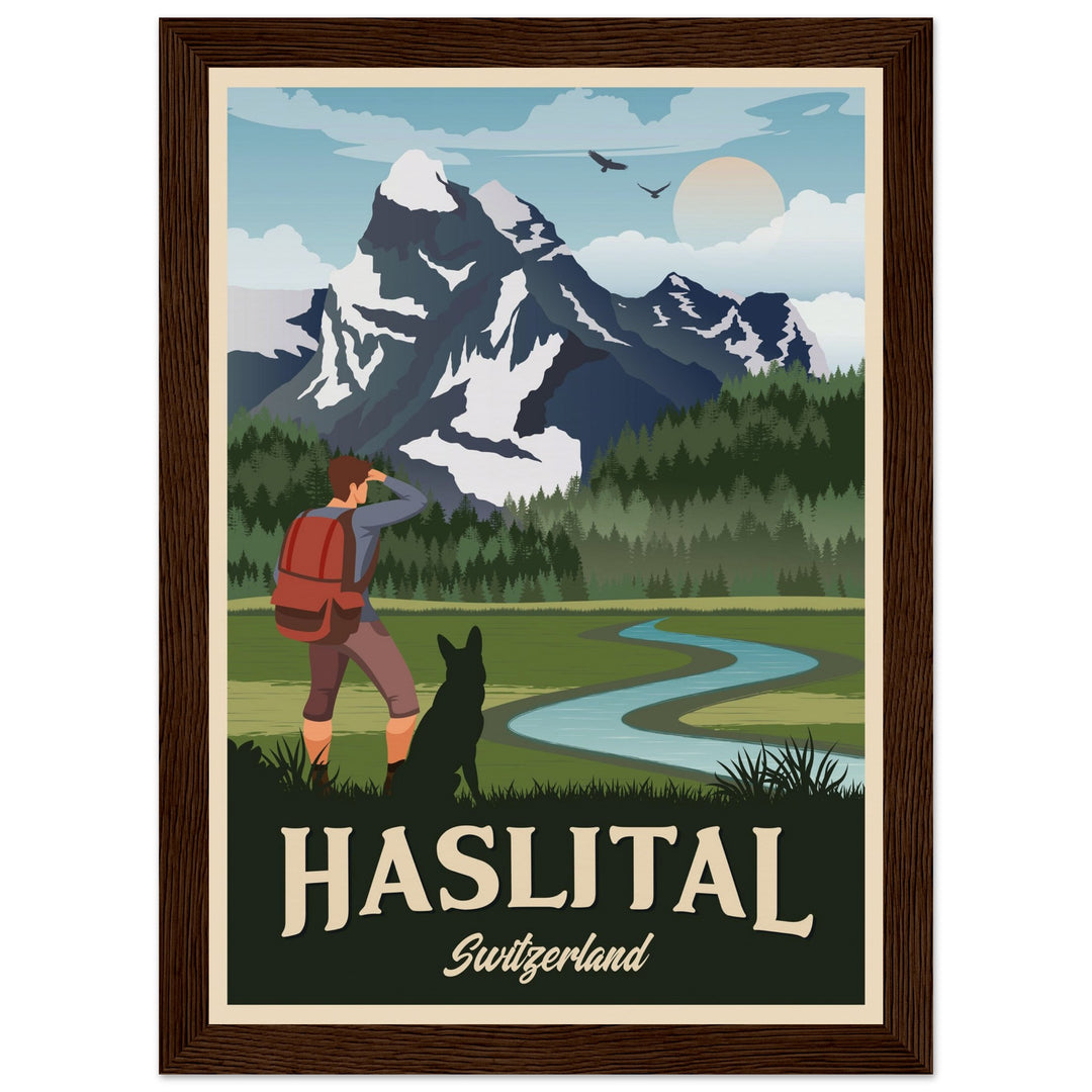 DEVOTION VT | Vintage travel poster - Museum-Quality Wooden Framed Poster