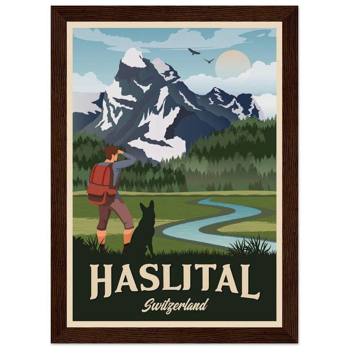 DEVOTION VT | Vintage travel poster - Museum-Quality Wooden Framed Poster