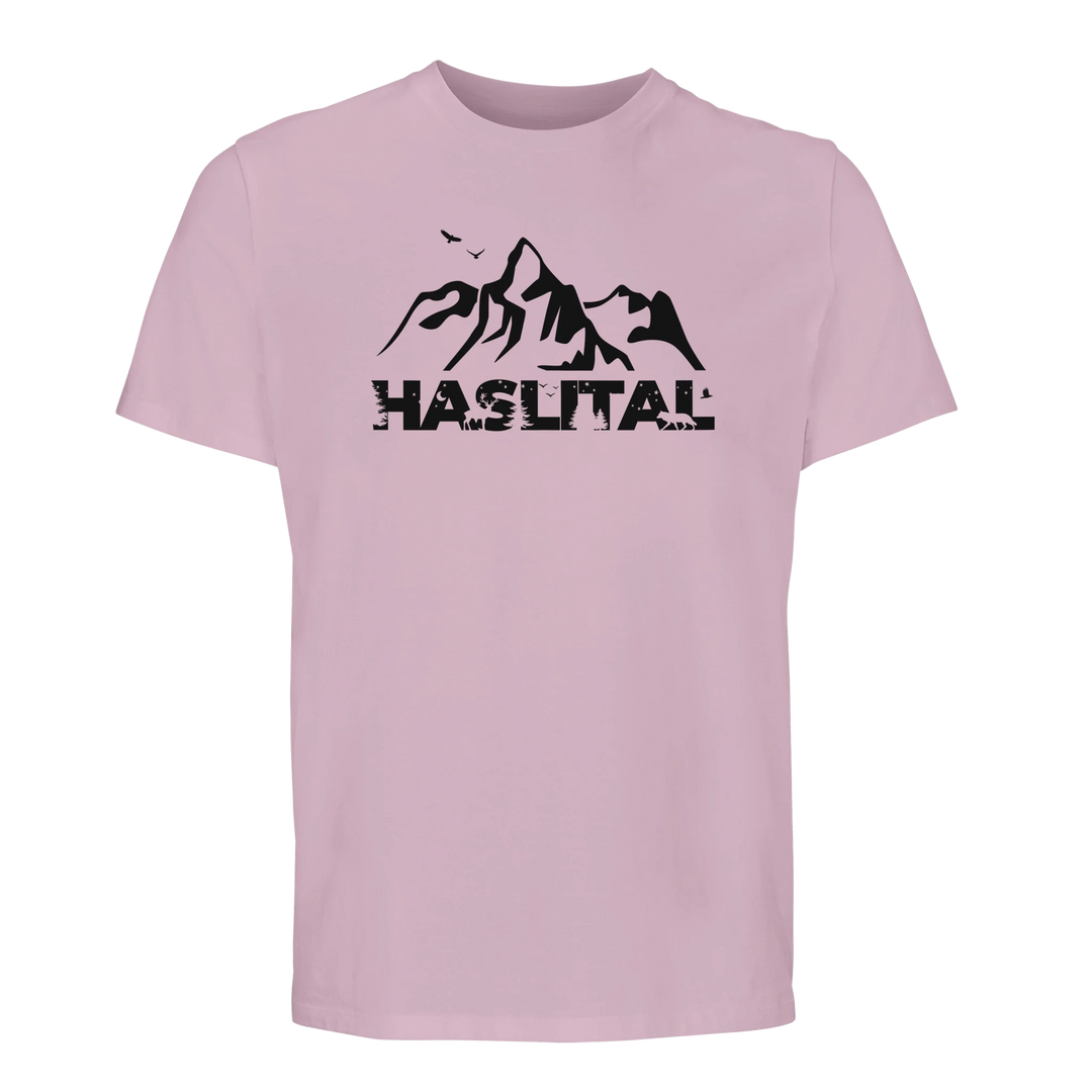 HASLITAL WELLHORN organic unisex T-shirt in Candy Pink