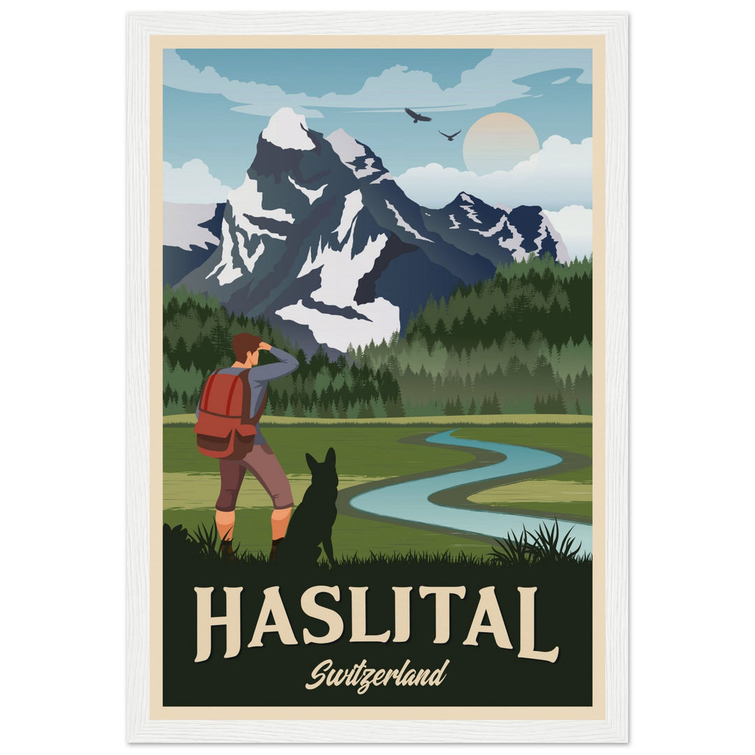 DEVOTION VT | Vintage travel poster - Museum-Quality Wooden Framed Poster