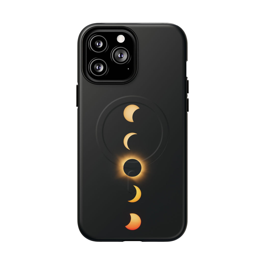 Sonnenfinsternis-Phasen, 12. August 2026 | Robuste Magnet-Handyhülle