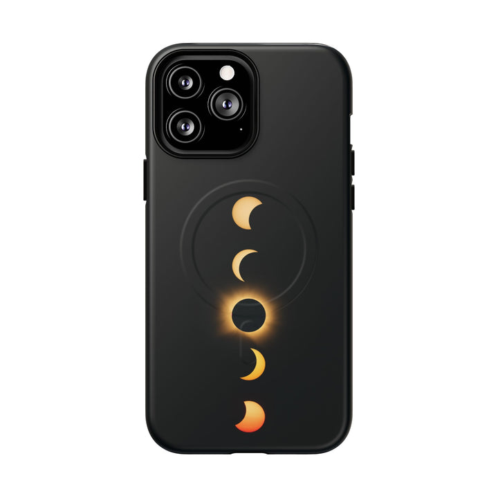 Sonnenfinsternis-Phasen, 12. August 2026 | Robuste Magnet-Handyhülle