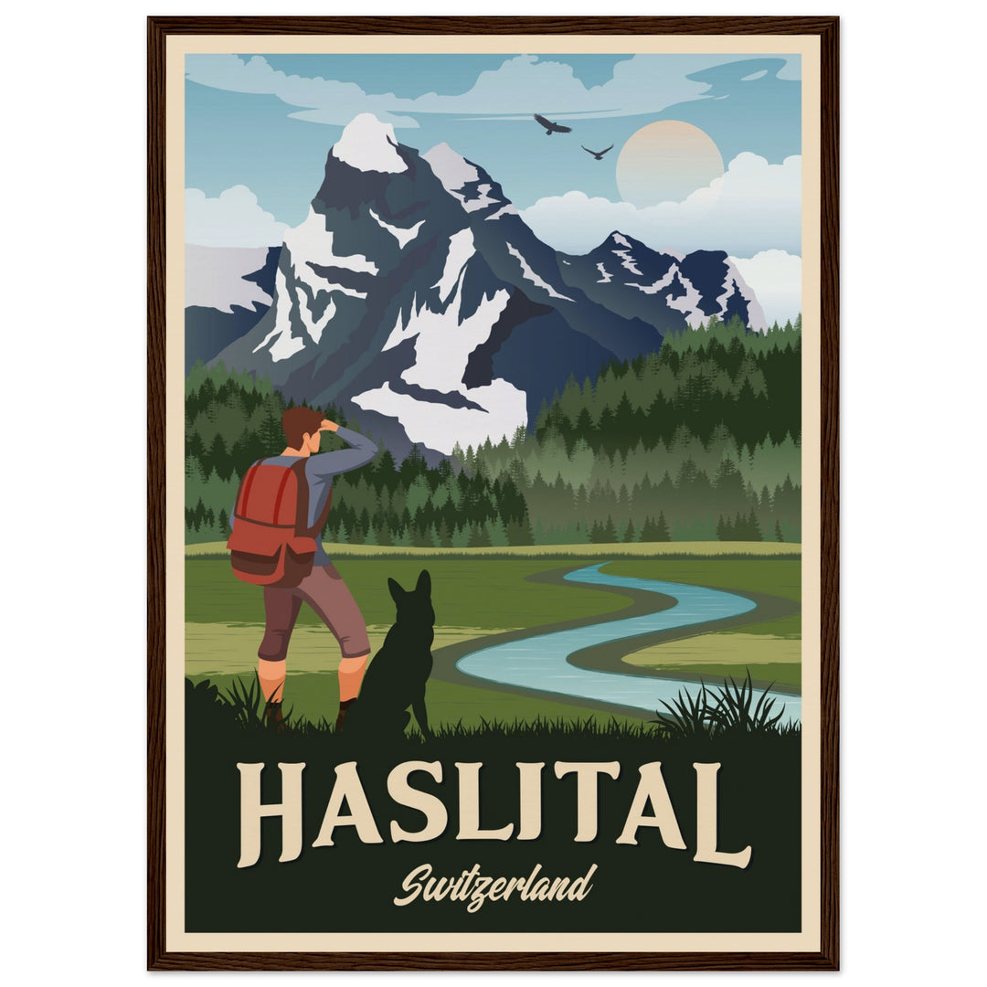DEVOTION VT | Vintage travel poster - Museum-Quality Wooden Framed Poster
