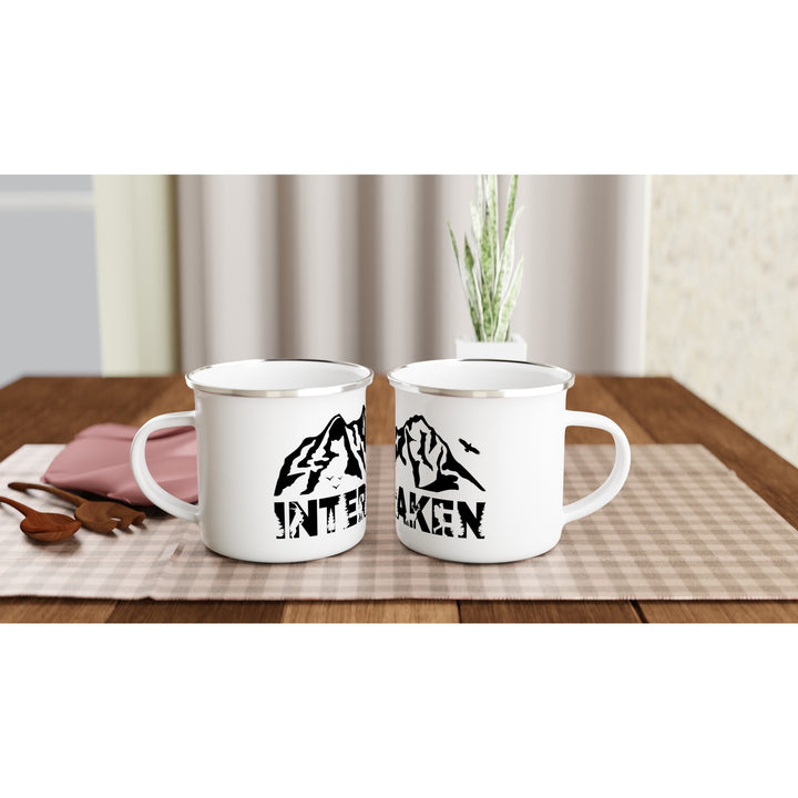 INTERLAKEN | Weißer 12oz Emaille-Becher