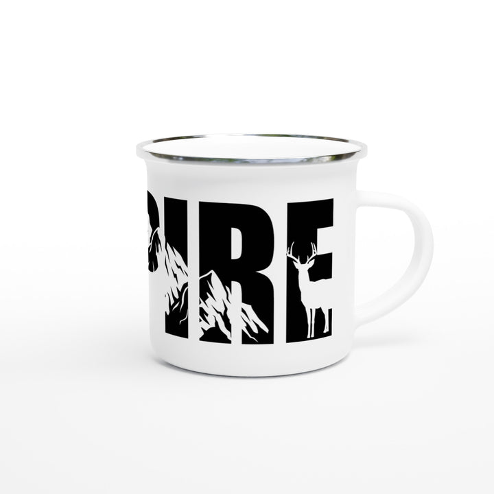 INSPIRE | Weißer 350ml Emaille-Becher