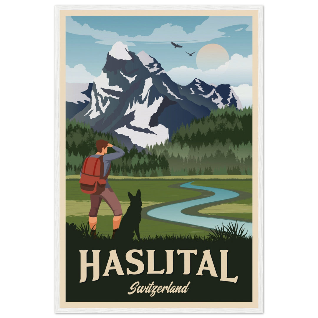 DEVOTION VT | Vintage travel poster - Museum-Quality Wooden Framed Poster