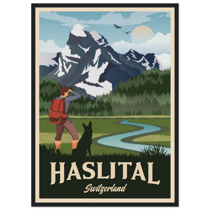 DEVOTION VT | Vintage travel poster - Museum-Quality Wooden Framed Poster