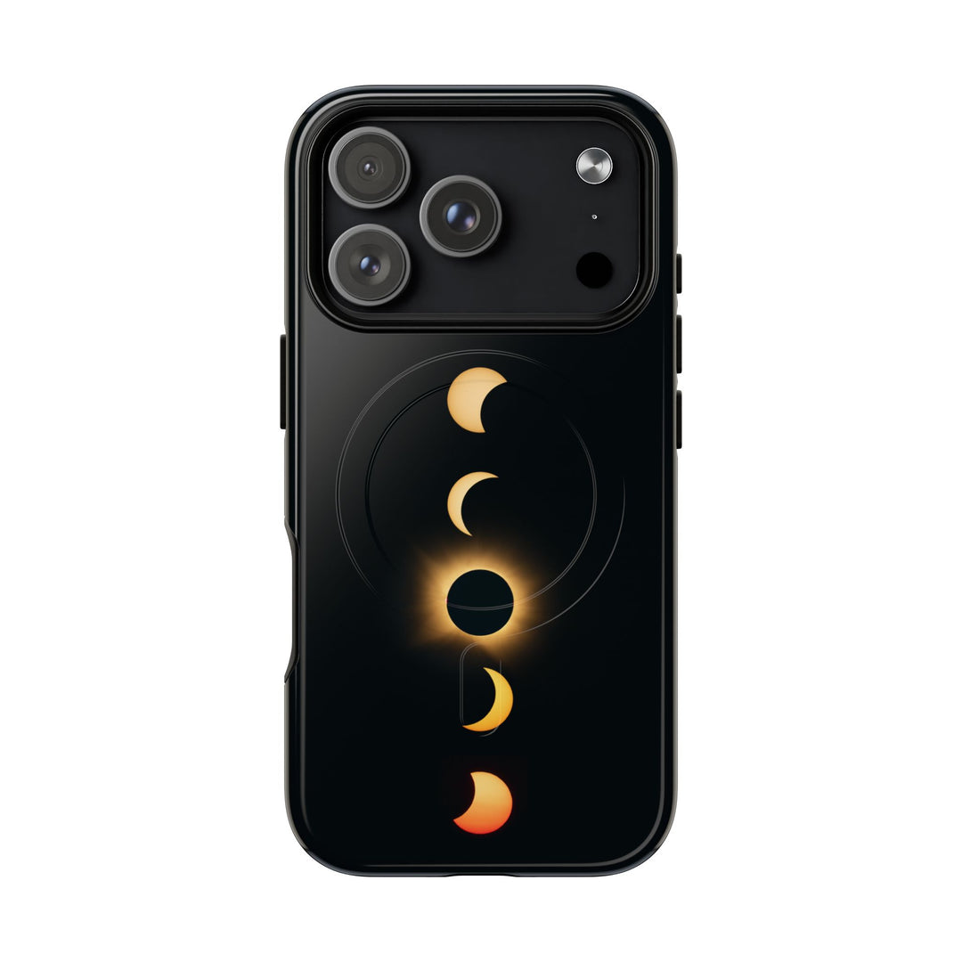 Sonnenfinsternis-Phasen, 12. August 2026 | Robuste Magnet-Handyhülle