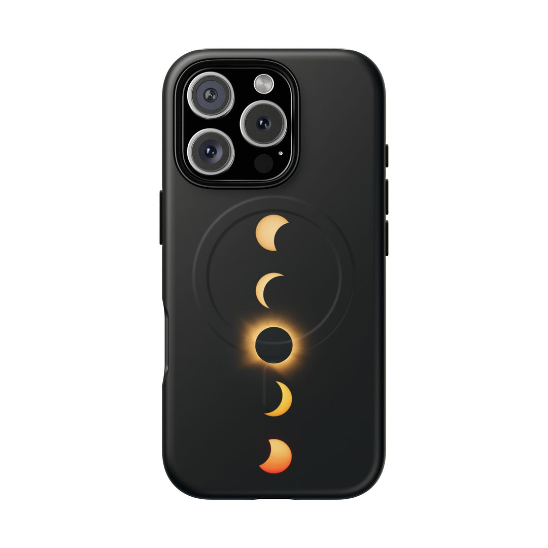 Sonnenfinsternis-Phasen, 12. August 2026 | Robuste Magnet-Handyhülle