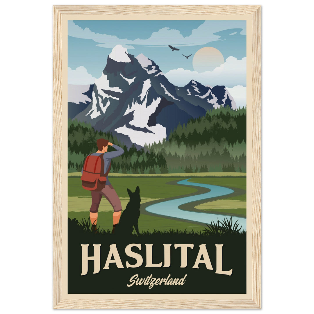 DEVOTION VT | Vintage travel poster - Museum-Quality Wooden Framed Poster