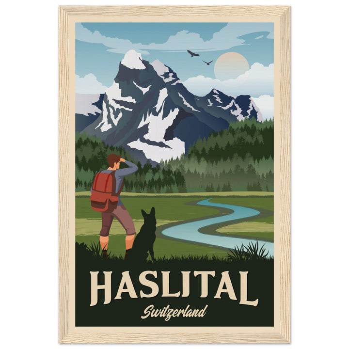 DEVOTION VT | Vintage travel poster - Museum-Quality Wooden Framed Poster