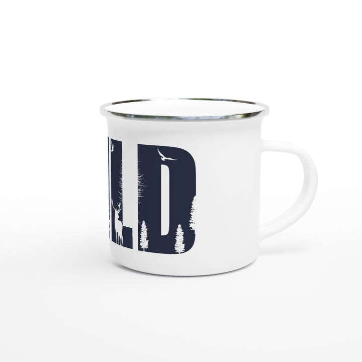 WILD | Weißer 350ml Emaille-Becher