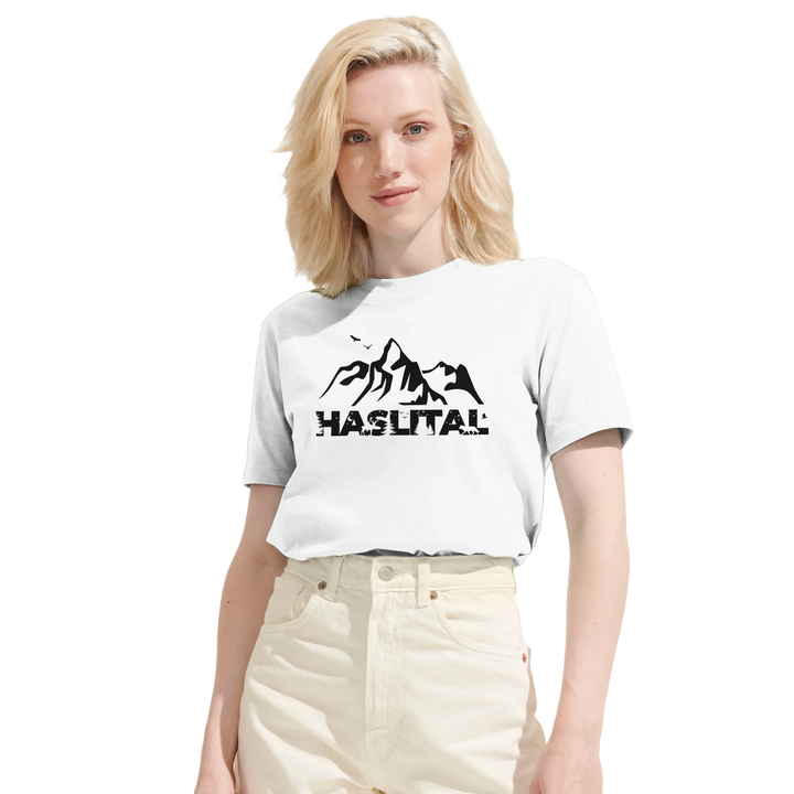 HASLITAL WELLHORN organic unisex T-shirt mockup