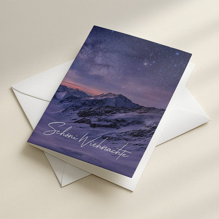 Aletsch Glacier CH | Personalized Christmas Card (10-Pack)