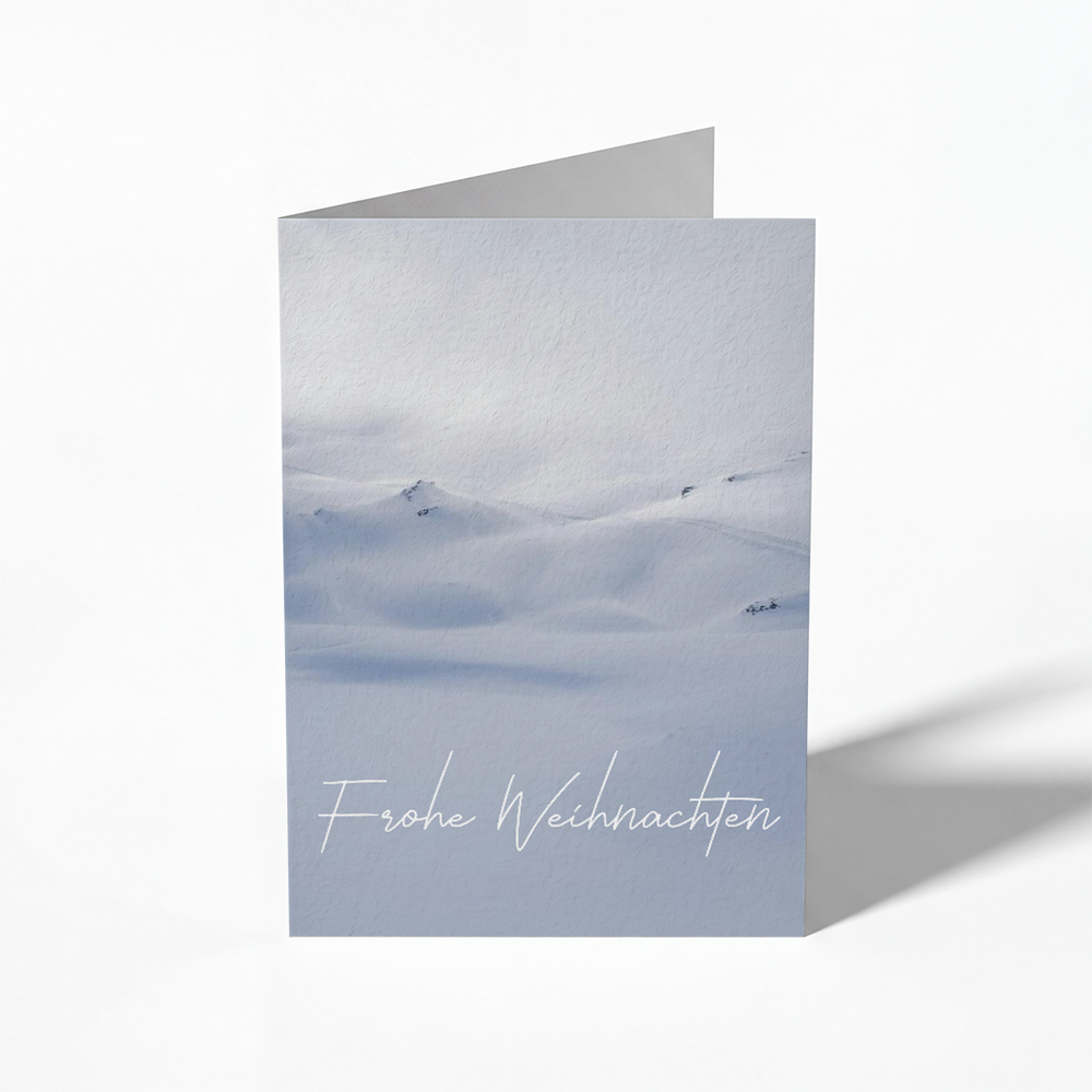 Bachalp – blank Christmas folding card, pack of 10