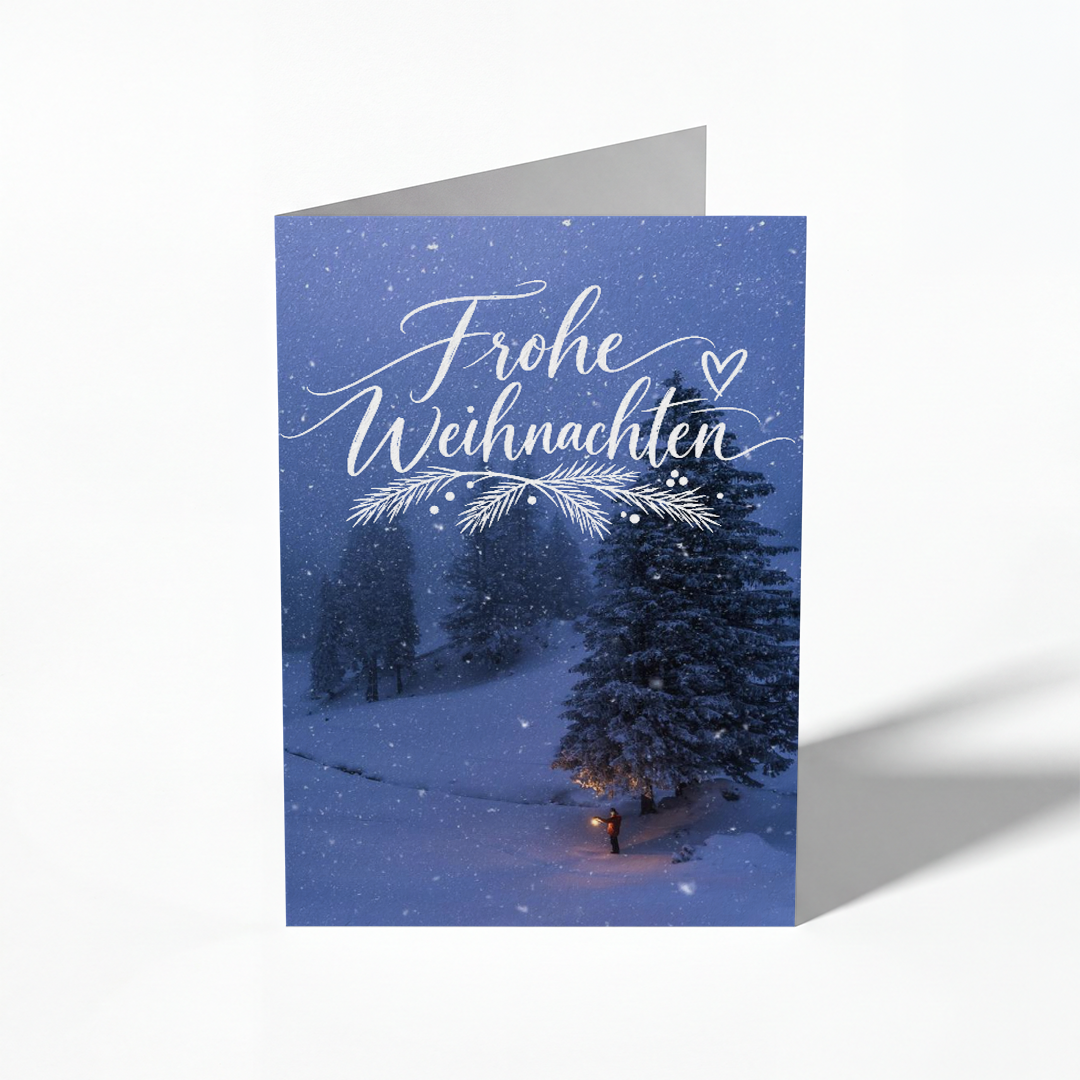 Gantrisch Forest – blank Christmas folding card, pack of 10