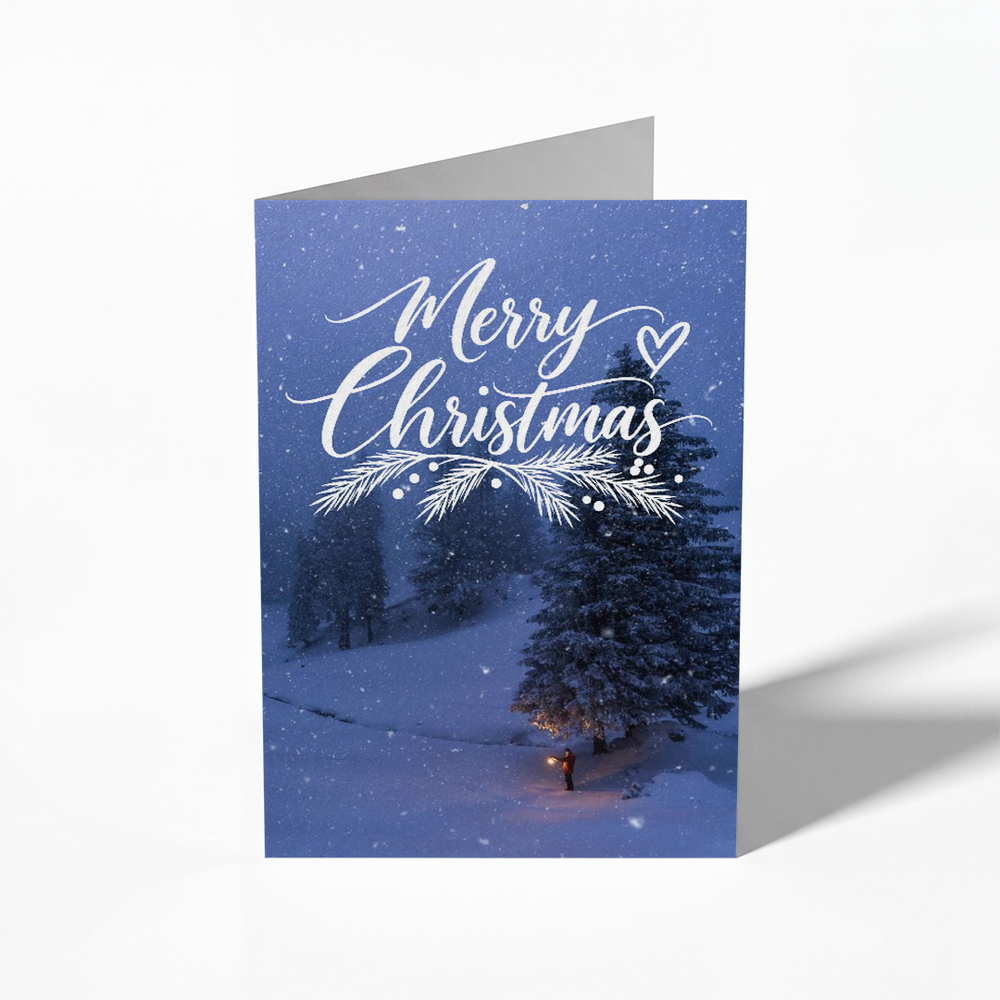 Gantrisch Forest – blank Christmas folding card, pack of 10
