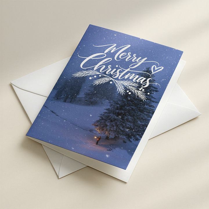 Gantrisch Forest – blank Christmas folding card, pack of 10