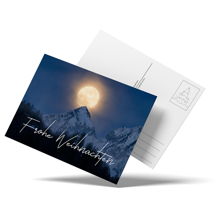 Grassen Full Moon – Christmas postcard, pack of 10