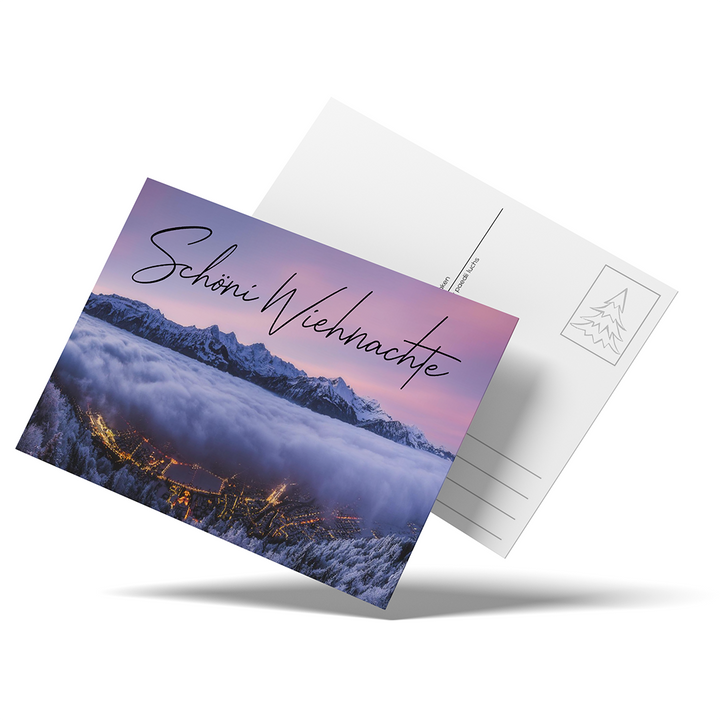 Interlaken – Christmas postcard, pack of 10