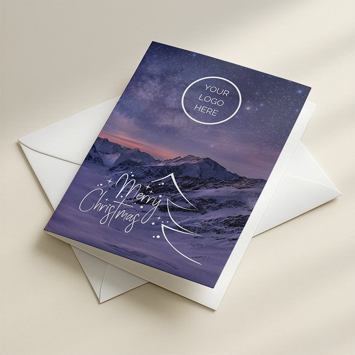 Aletsch Glacier | Personalized Christmas Card (10-Pack)