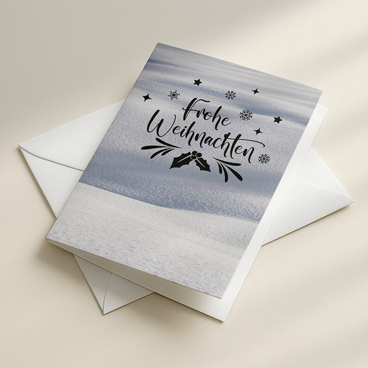 Snow Field | Personalized Christmas Card (10-Pack)
