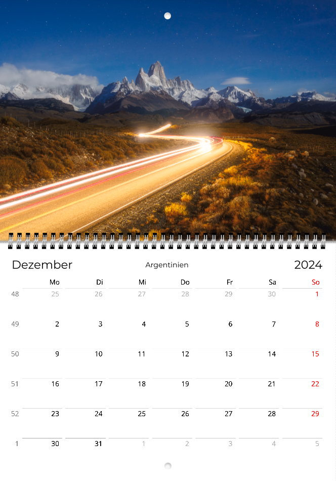 Lateinamerika 2024 - Wandkalender A4