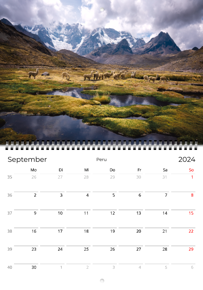 Lateinamerika 2024 - Wandkalender A4