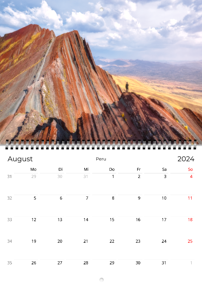 Lateinamerika 2024 - Wandkalender A4