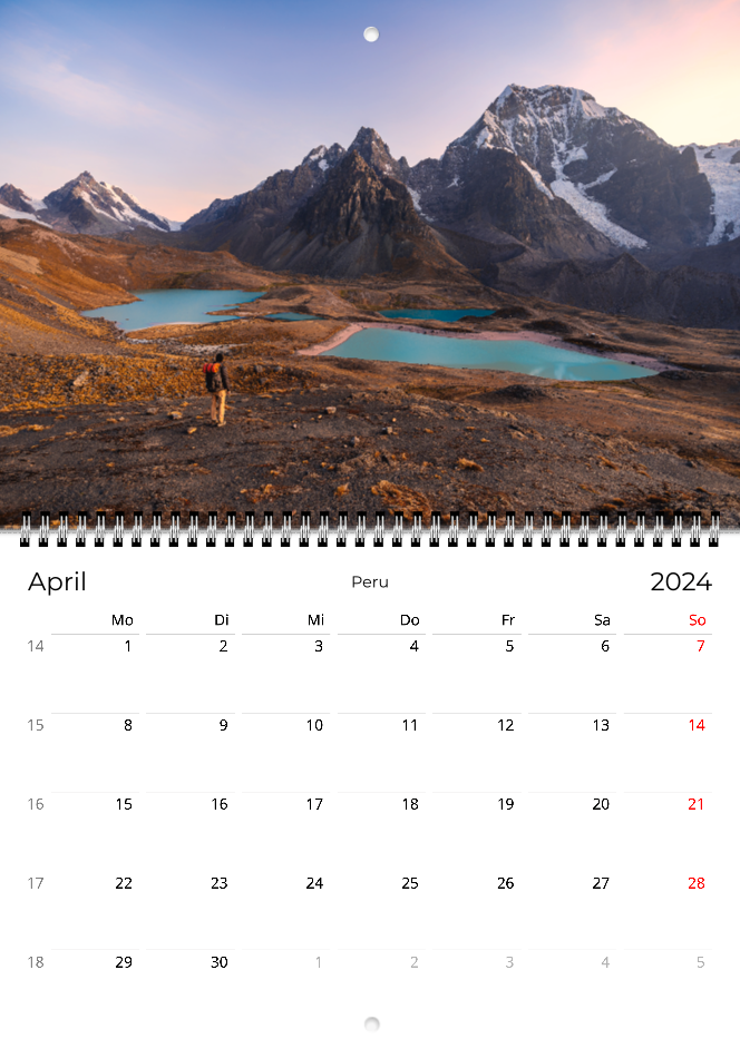 Lateinamerika 2024 - Wandkalender A4